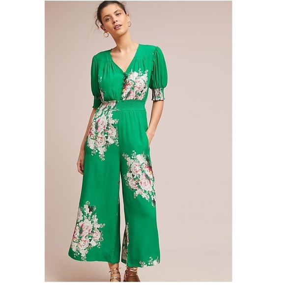 Anthropologie Pants - Anthropologie LONGWOOD FLORAL JUMPSUIT new